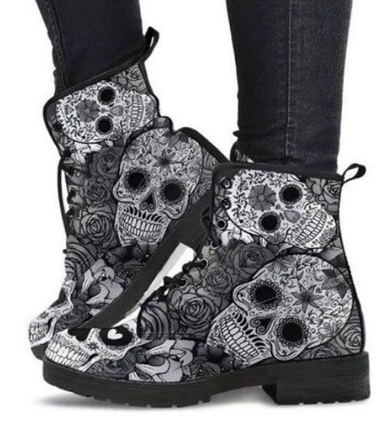 Women's Printed High-Top Boots