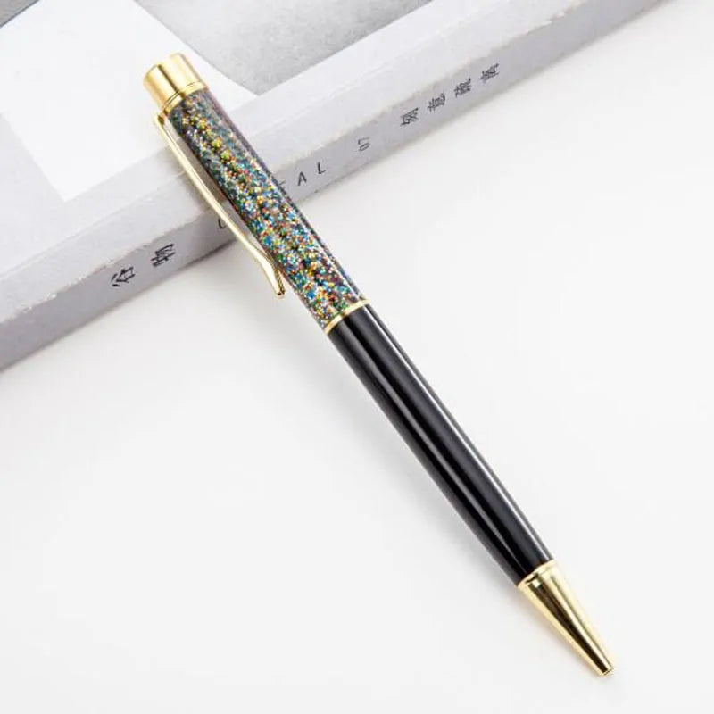 Custom Engraved Gold Foil Metal Ballpoint Pen with Laser Customization Options