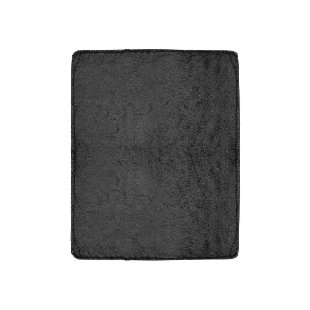 Black Ultra-Soft Micro Fleece Blanket 30''x40''