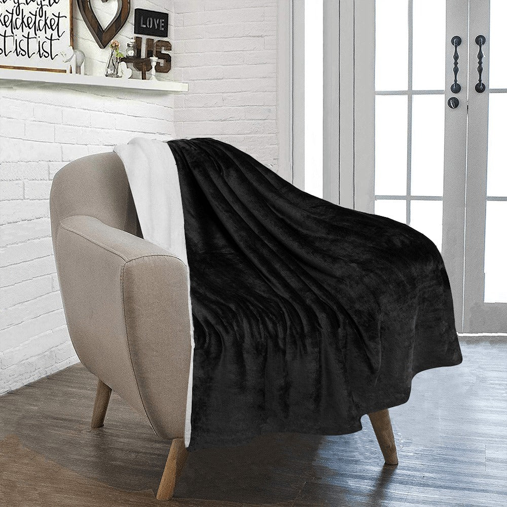 Black Ultra-Soft Micro Fleece Blanket 30''x40''